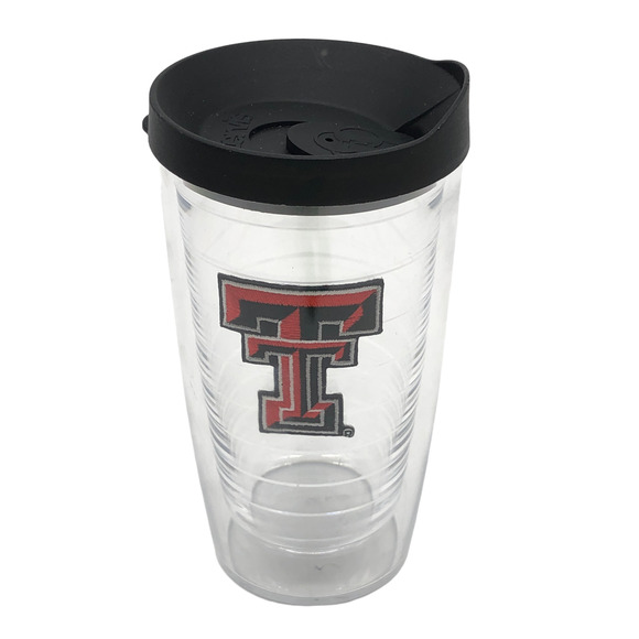 Tervis Texas Tech University Emblem Individual Tumbler 16 oz Clear and Black Lid - Picture 1 of 7
